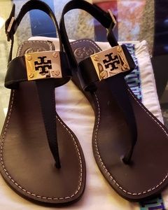 Tory Burch Navy Sandals